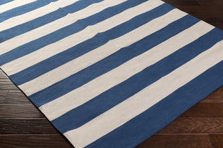 Artistic Weavers City Park Lauren Royal Blue/Ivory Area Rug Corner Shot