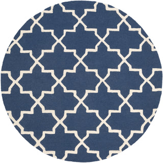 Artistic Weavers Pollack Keely Navy Blue/Ivory Area Rug Round