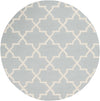 Artistic Weavers Pollack Keely Light Blue/Ivory Area Rug Round