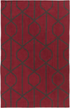 Artistic Weavers York Ellie Crimson Red/Chocolate Brown Area Rug main image