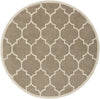 Artistic Weavers Transit Piper Taupe/Ivory Area Rug Round