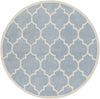Artistic Weavers Transit Piper Light Blue/Ivory Area Rug Round