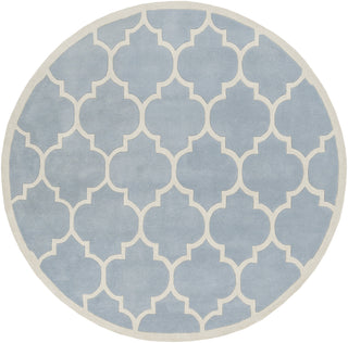 Artistic Weavers Transit Piper Light Blue/Ivory Area Rug Round