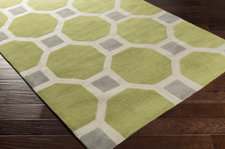 Artistic Weavers Holden Lennon Lime Green/Gray Area Rug Corner Shot
