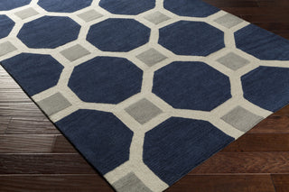 Artistic Weavers Holden Lennon Navy Blue/Gray Area Rug Corner Shot