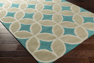 Artistic Weavers Holden Mackenzie Turquoise/Sage Green Area Rug Corner Shot
