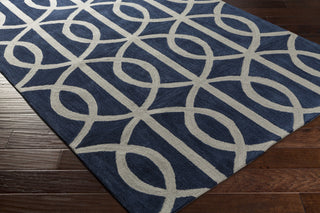 Artistic Weavers Holden Zoe Navy Blue/Light Gray Area Rug Corner Shot