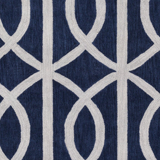 Artistic Weavers Holden Zoe Navy Blue/Light Gray Area Rug Swatch