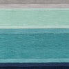Artistic Weavers Holden Olive Turquoise/Navy Blue Area Rug Swatch
