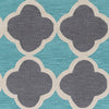 Artistic Weavers Holden Maisie Turquoise/Charcoal Area Rug Swatch