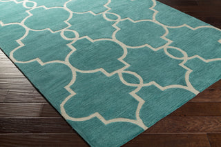 Artistic Weavers Holden Mattie Turquoise/Ivory Area Rug Corner Shot