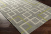Artistic Weavers Holden Mila Light Gray/Lime Green Area Rug Corner Shot