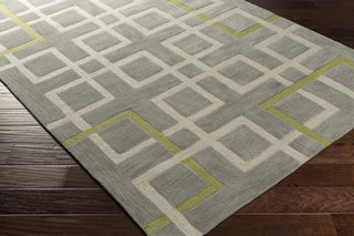 Artistic Weavers Holden Mila Light Gray/Lime Green Area Rug Corner Shot