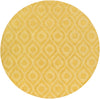Artistic Weavers Central Park Zara Bright Yellow Area Rug Round