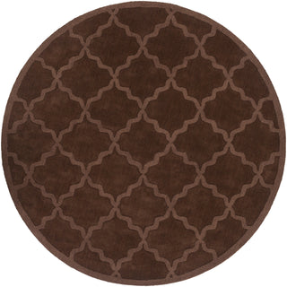 Artistic Weavers Central Park Abbey Chocolate Brown Area Rug Round