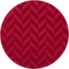 Artistic Weavers Central Park Carrie Crimson Red Area Rug Round
