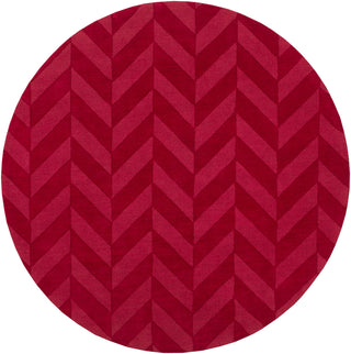 Artistic Weavers Central Park Carrie Crimson Red Area Rug Round