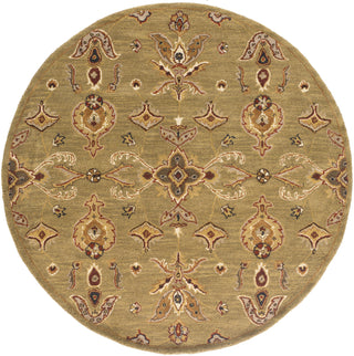 Artistic Weavers Middleton Grace Olive Green/Burgundy Area Rug Round