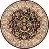 Artistic Weavers Oxford Aria Chocolate Brown/Olive Green Area Rug Round