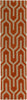 Artistic Weavers Impression Mandy Bright Orange/Taupe Area Rug Runner