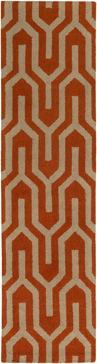 Artistic Weavers Impression Mandy Bright Orange/Taupe Area Rug Runner