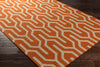 Artistic Weavers Impression Mandy Bright Orange/Taupe Area Rug Corner Shot
