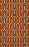 Artistic Weavers Impression Mandy Bright Orange/Taupe Area Rug main image