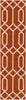 Artistic Weavers Impression Ashley Bright Orange/Ivory Area Rug Runner