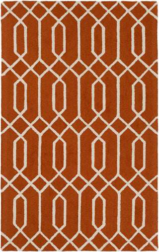 Artistic Weavers Impression Ashley Bright Orange/Ivory Area Rug main image