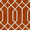 Artistic Weavers Impression Ashley Bright Orange/Ivory Area Rug Swatch