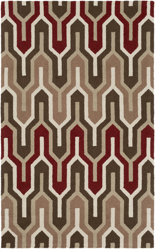 Artistic Weavers Impression Sarah Tan/Chocolate Brown Area Rug main image