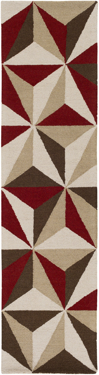 Artistic Weavers Impression Callie Crimson Red/Chocolate Brown Area Rug Runner