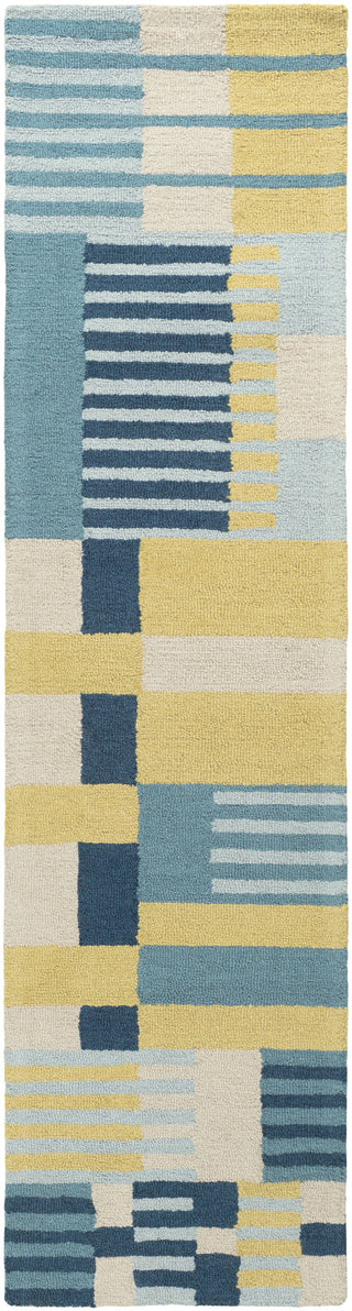 Artistic Weavers Impression Rebecca Teal/Lime Green Area Rug Runner