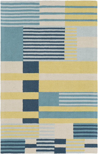 Artistic Weavers Impression Rebecca Teal/Lime Green Area Rug main image