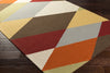 Artistic Weavers Impression Leah Burgundy/Chocolate Brown Area Rug Corner Shot
