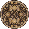 Artistic Weavers Middleton Amelia Chocolate Brown/Gold Area Rug Round