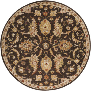 Artistic Weavers Middleton Amelia Chocolate Brown/Gold Area Rug Round