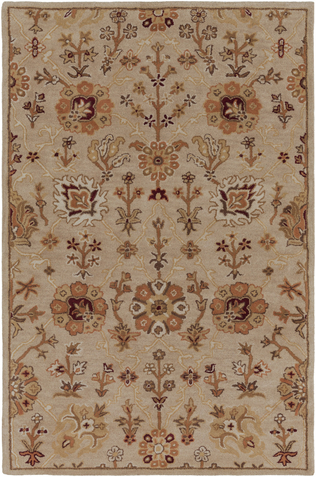 Artistic Weavers Middleton Allison Taupe/Burgundy Area Rug main image