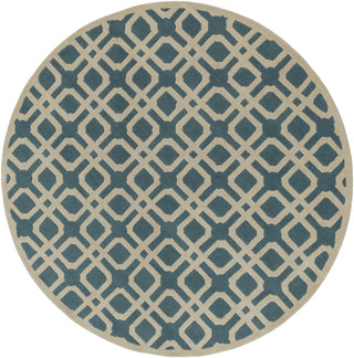 Artistic Weavers Transit Madison Teal/Ivory Area Rug Round