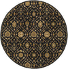 Artistic Weavers Middleton Alexandra Onyx Black/Gold Area Rug Round