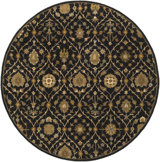 Artistic Weavers Middleton Alexandra Onyx Black/Gold Area Rug Round