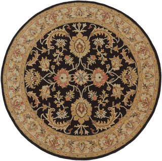 Artistic Weavers Middleton Virginia Onyx Black/Tan Area Rug Round