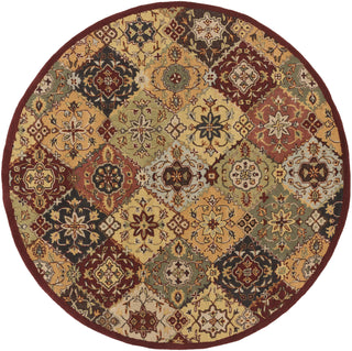 Artistic Weavers Buckingham Sophia Burgundy/Terra Cotta Area Rug Round