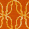 Artistic Weavers Organic Julia Bright Orange/Tangerine Area Rug Swatch