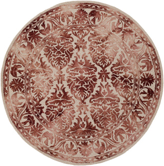 Artistic Weavers Organic Evelyn Burgundy/Ivory Area Rug Round