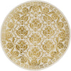 Artistic Weavers Organic Aubrey Mustard/Ivory Area Rug Round