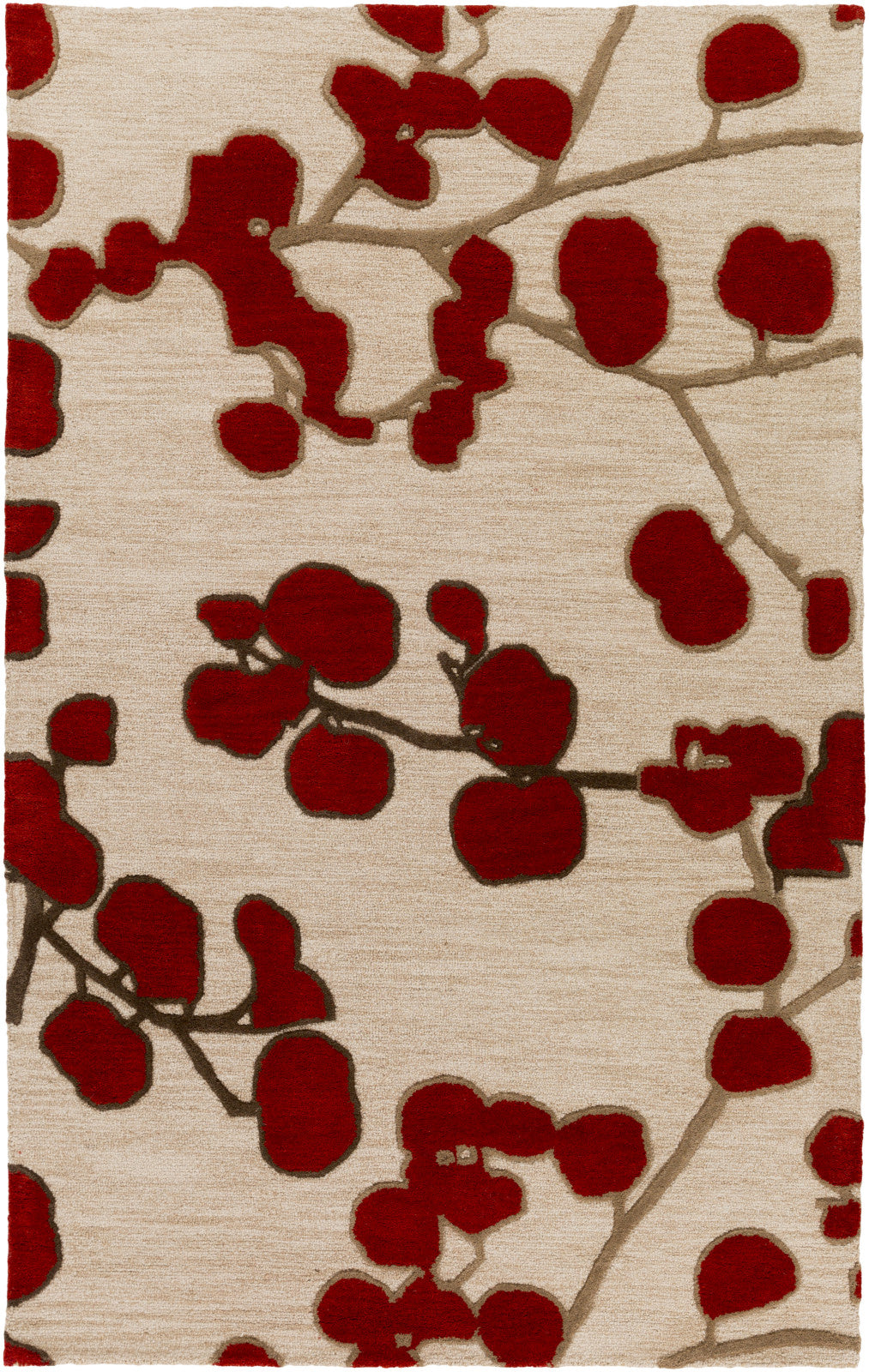 Artistic Weavers Venus Scarlett Crimson Red/Beige Area Rug main image