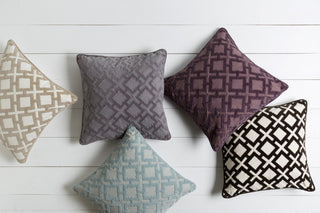 Surya Alexandria Diamond and Cross Velvet AX-004 Pillow 