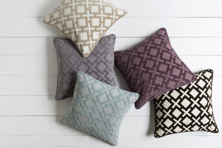 Surya Alexandria Diamond and Cross Velvet AX-004 Pillow 