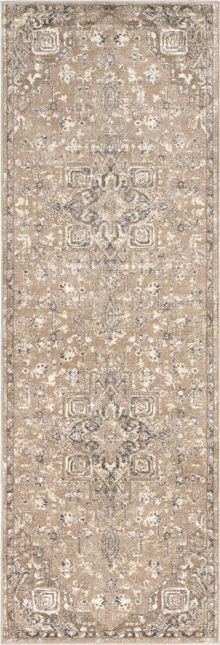 Surya Ayasofya AYA-3409 Camel Charcoal Cream Medium Gray Dark Brown Area Rug Runner Image